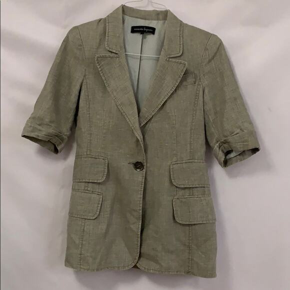 NANETTE LEPORE LINEN BLEND BLAZER SIZE 4‎ - Picture 1 of 7